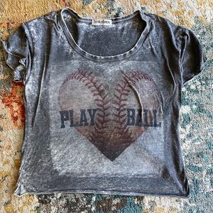 Grey Baseball Tee
